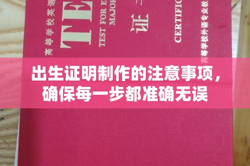 河东出生证明制作的注意事项，确保每一步都准确无误